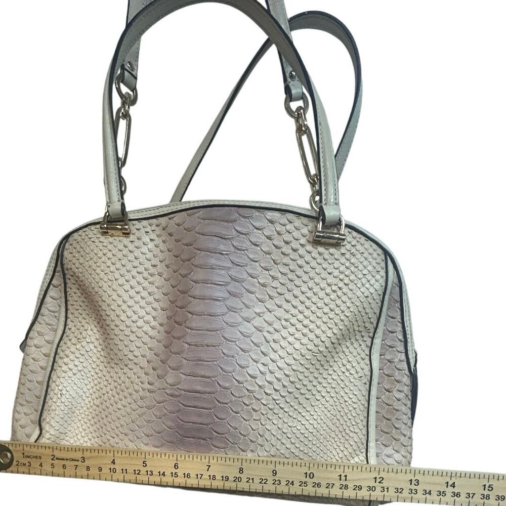 Coach Python Embossed Leather Bleecker Preston Sa… - image 6